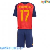 Camisa de time de futebol Espanha Nico Williams #17 Replicas 1º Equipamento Infantil Mundo 2026 Manga Curta (+ Calças curtas)